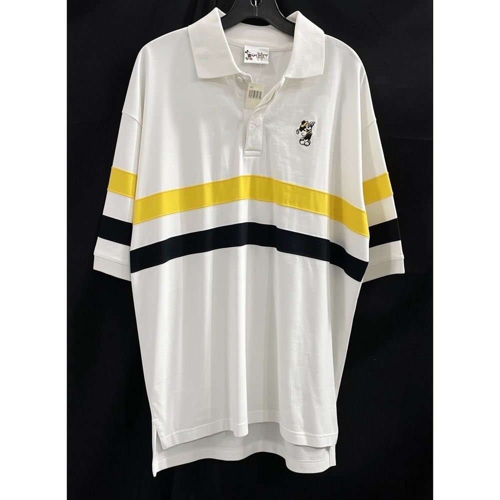 NWT Vintage Walt Disney World Mickey Mouse Polo Shirt Mens XL Colorblock Retro